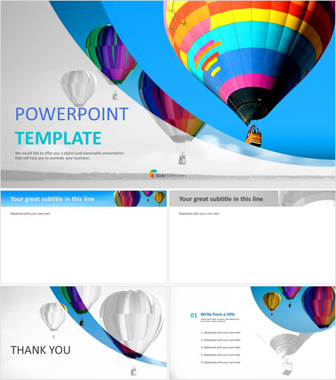 Free Professional Google Slides Templates - A Variety of Color Balloons_6 slides