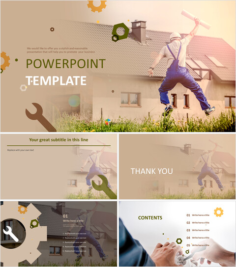 谷歌免费幻灯片 - 房屋修理工_6 slides