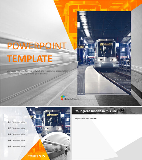 Google Slides Template Free - Metro_6 slides