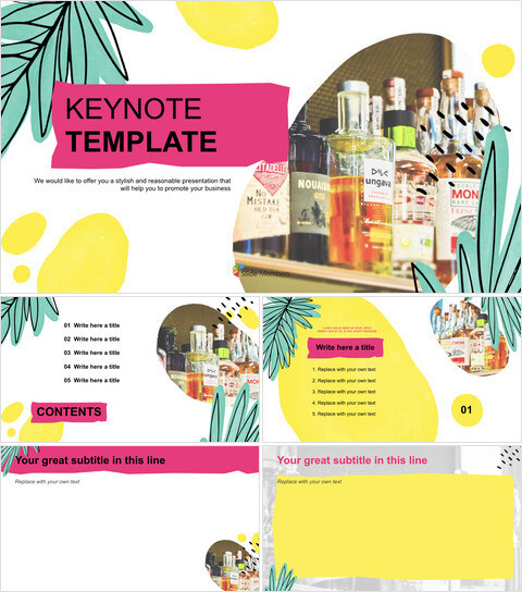 keynote Free - Various Bottle_6 slides