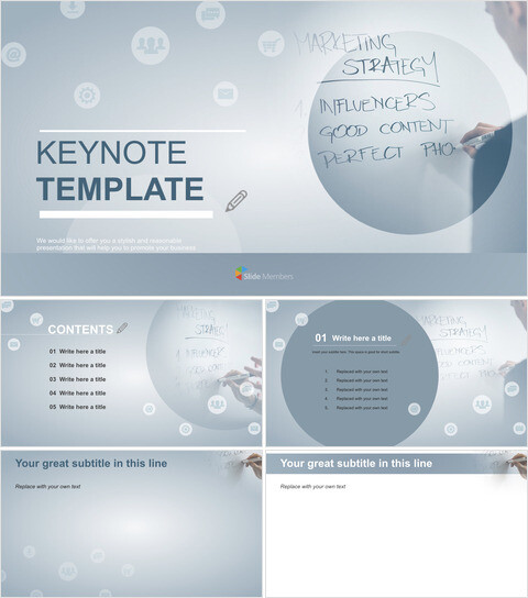 营销会议 - 免费演示模板_6 slides