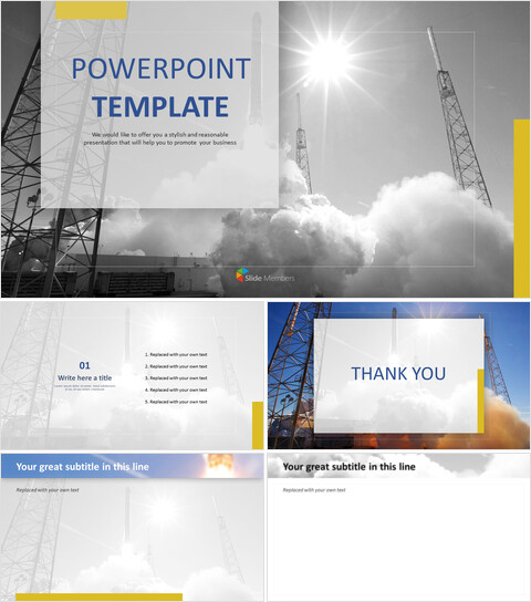 Rocket Launch - Google Slides Template Free Download_6 slides