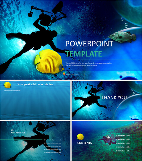 皮肤潜水 - 免费谷歌幻灯片主题_6 slides