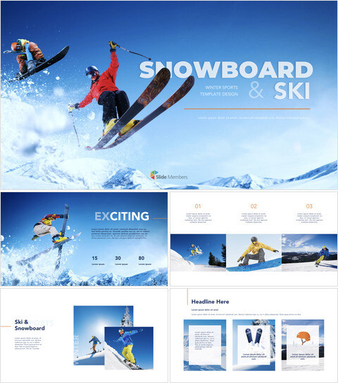 Snowboard et Ski Keynote pour Microsoft_39 slides