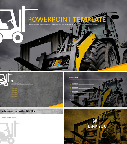 Truck Theme - Google Slides Template Free Download_6 slides