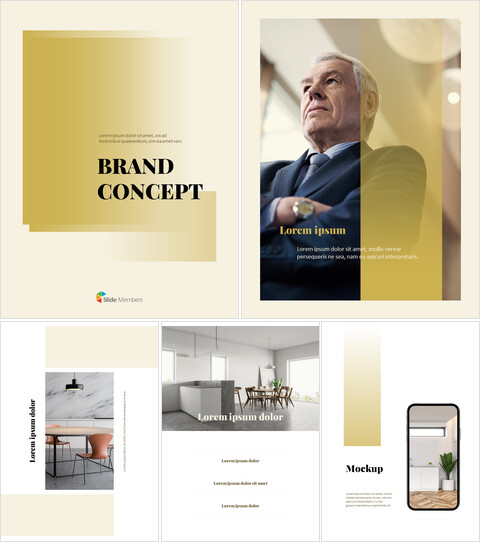 Brand Concept Vertical design Simple Slides Templates_34 slides