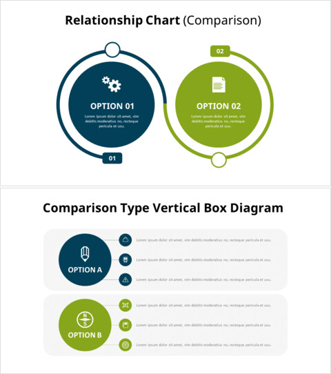 Diagramm des Vergleichsbeziehungsdiagramms_16 slides