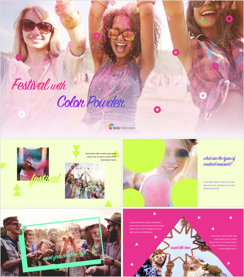 Festival Con Polvere Di colore Keynote per Windows_40 slides