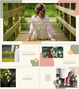 Verde e primavera Semplice design PowerPoint_40 slides