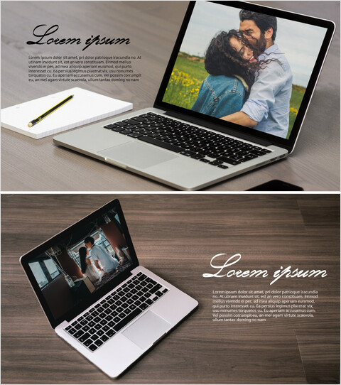 Laptop mockup PPT Templates Design_10 slides