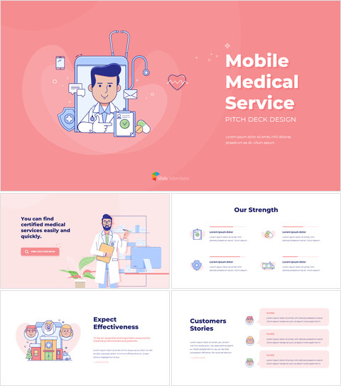 Mobile Medical Service Easy PowerPoint Design_15 slides