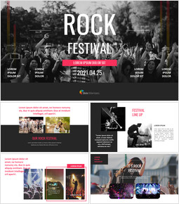 Rock Festival PPT Templates Simple Design
