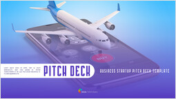 Inicio de la aplicación de aerolínea diseño de plataforma de tono_2 slides