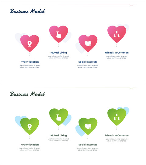 ビジネスモデルの無料スライド_2 slides