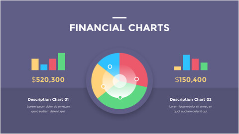 Financials Charts Template design_2 slides