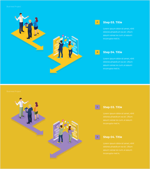 프로젝트 계획 무료 단일 템플릿 - 비즈니스 및 마케팅 전략_2 slides