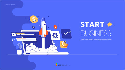 Starten Sie Business Pitch Deck Cover_2 slides