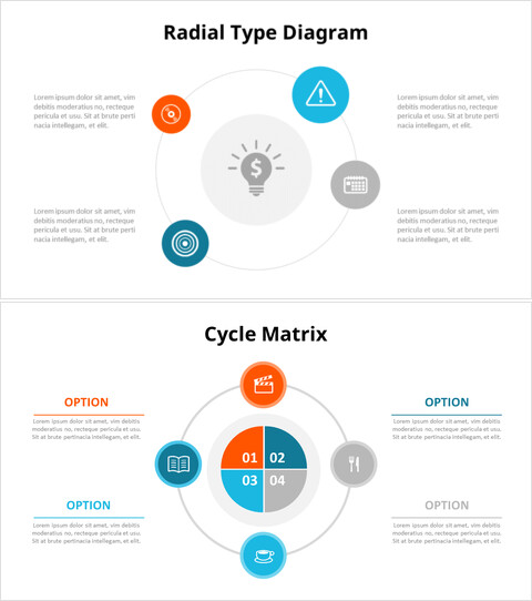 Diagrama de tipo radial de ciclo_8 slides