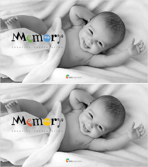 记忆相册免费封面幻灯片模板 - 毕业和家庭照片演示_2 slides