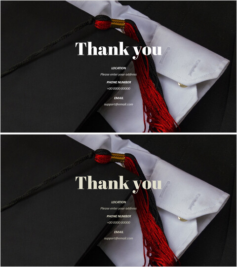 感恩幻灯片，免费 PPT 布局，表达感谢和参与_2 slides