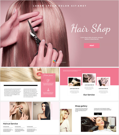 Hair Shop google slides Themes & Templates_41 slides