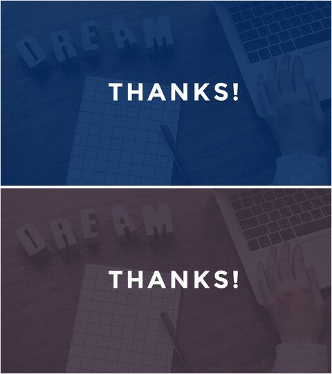 免费 PowerPoint 感谢幻灯片模板，适用于营销演示的结束语_2 slides