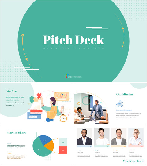 Unique Pitch Deck design PowerPoint Templates Design_13 slides