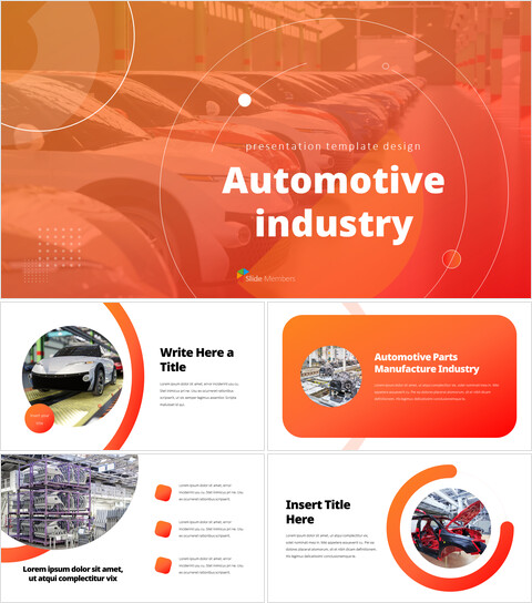 Industria automobilistica Modelli di presentazione aziendale_40 slides