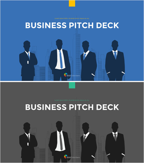 Entrepreneur & CEO Free PowerPoint Pitch Deck cover_2 slides