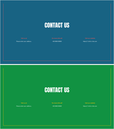 联系我们免费 PowerPoint 幻灯片：简洁的商务咨询布局_2 slides