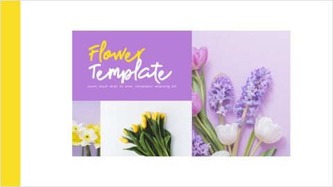 Flower PPT Template Cover PPT Layout_1 slides