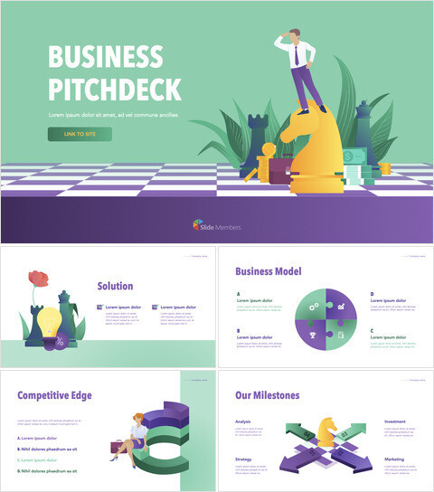 Pitch Deck Template per investimento IMAC Keynote_13 slides