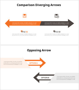 Pfeile Vergleich Infografik Diagramm Animierte Folien in PowerPoint_10 slides