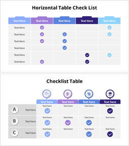 Tabla de lista de verificación de comparación_14 slides