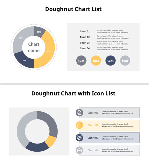 Donut Chart Liste_18 slides