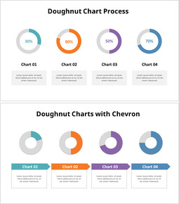 Four Donut Chart Process_20 slides