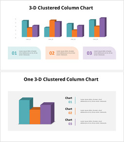 3D Clustered Column Chart_16 slides