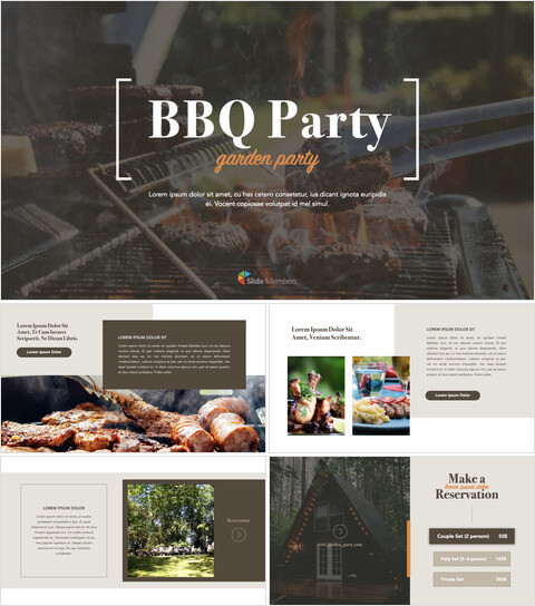 BBQ Garden Party keynote themes_40 slides