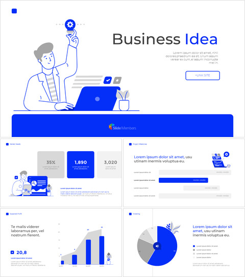 Piattaforma del passo di idea di affari Modello di presentazione del pitch_13 slides