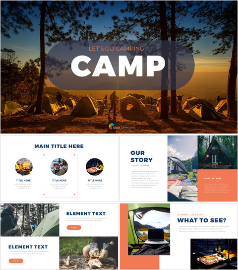 Camping Google Presentation Templates_40 slides