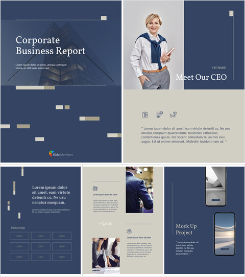 Corporate Business Report Presentation Google Slides Templates_26 slides