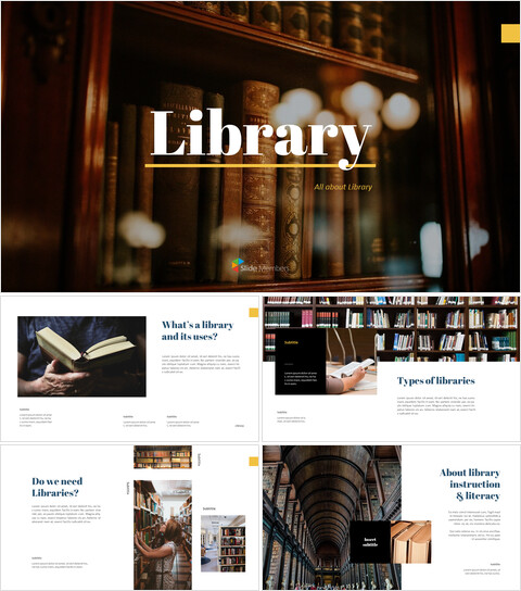 library Templates Design_35 slides