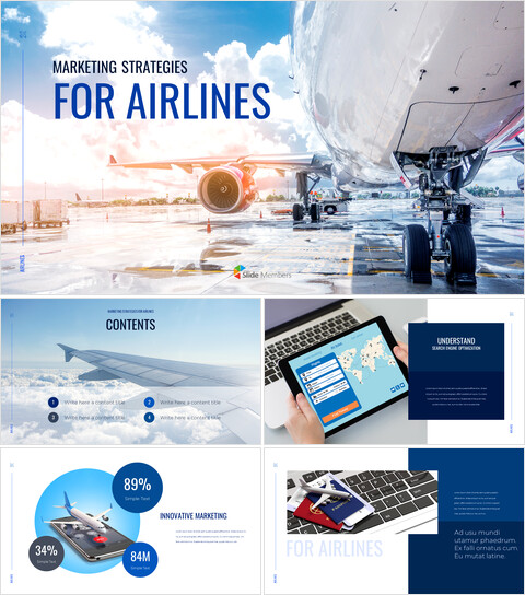 航空公司的营销策略 专业展示_50 slides