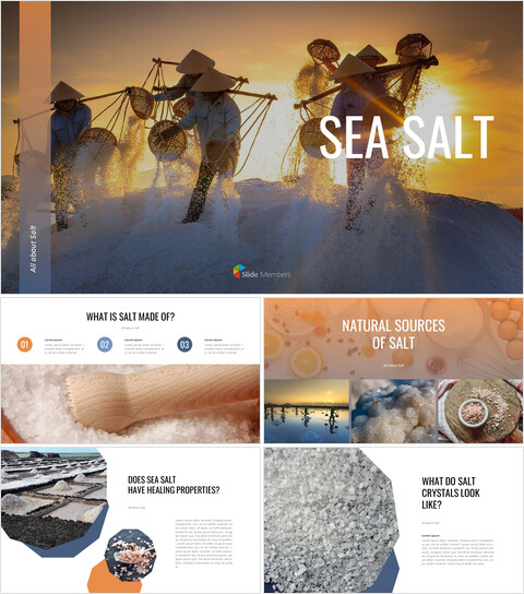 Sea Salt Google PPT Templates_40 slides