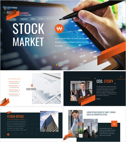 Stock market Google Slides Templates_50 slides