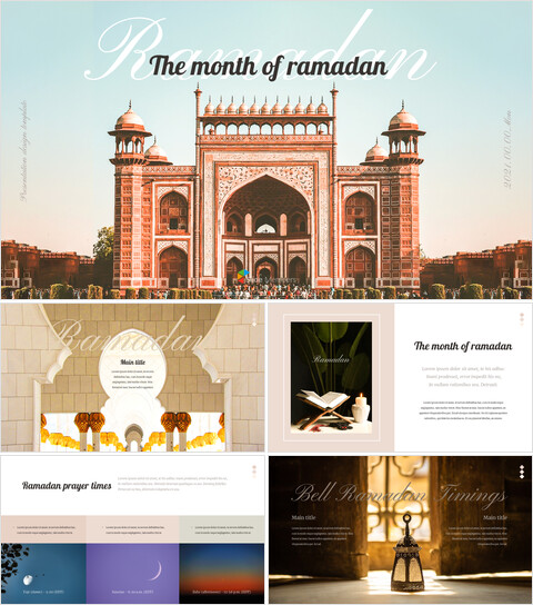 The Month of Ramadan team presentation template_35 slides