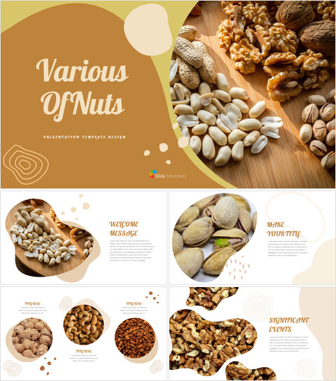 Various of Nuts google slides template_40 slides