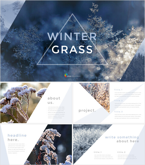 Winter Grass team presentation template_40 slides