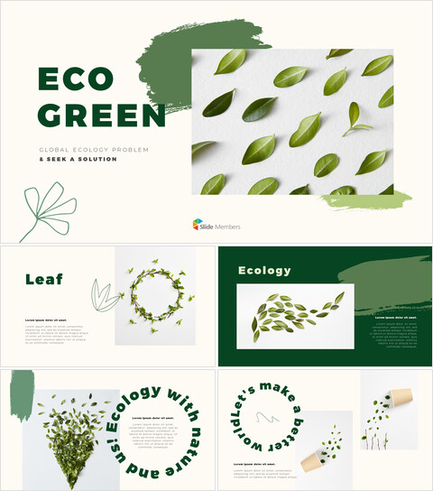 ECO green Presentation Google Slides Templates_40 slides