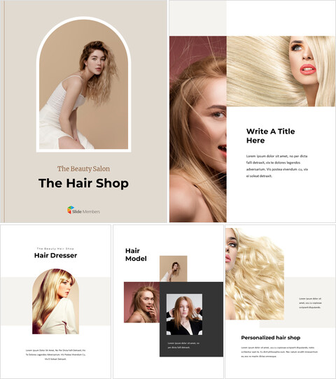 헤어샵 맥용 Google 슬라이드_25 slides